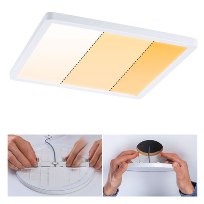 Paulmann EB Panel Areo VariFit IP44 20W 3 Step dim to warm 230x230mm Weiß Kst