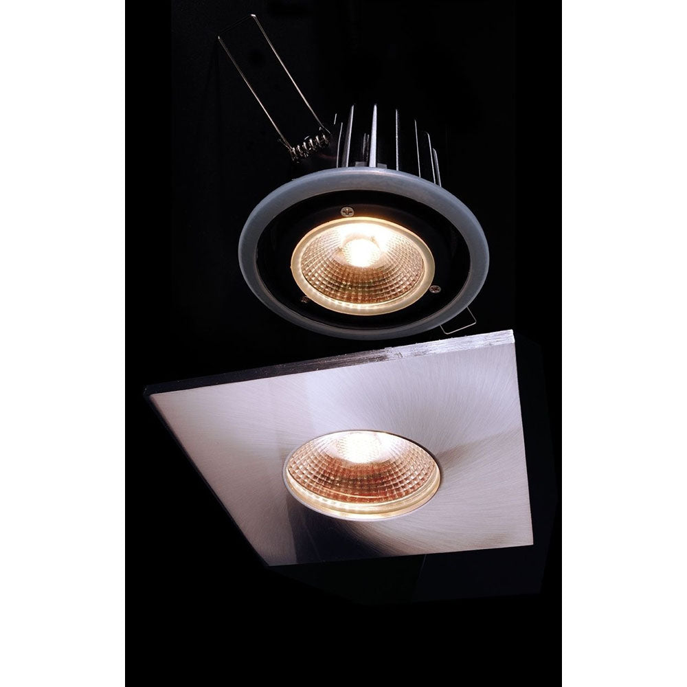 Deko-Light Abdeckung Silbersatiniert eckig für COB 68 IP65 + Mizar II  Silber satiniert