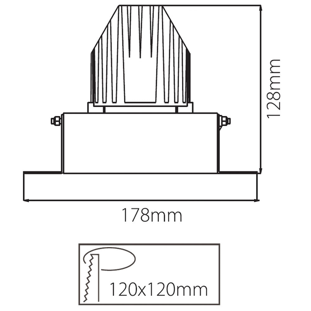 Deko-Light Kardaneinsatz ohne Rahmen für Modular Sytem COB  Weiß mattiert