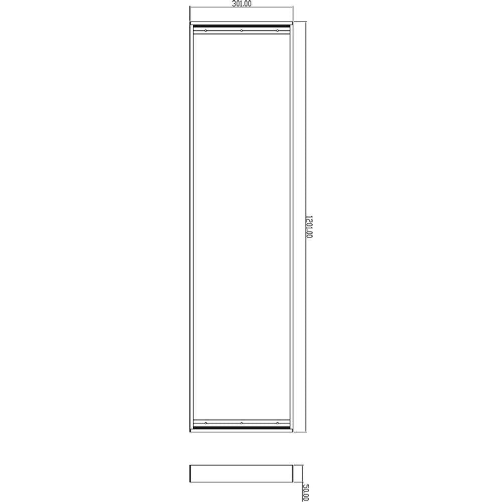 Deko-Light Aufbaurahmen 120x30  weiß