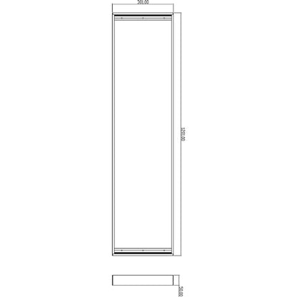 Deko-Light Aufbaurahmen 120x30  weiß