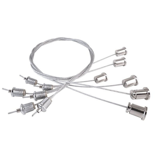 Deko-Light Seilabhängung LED Panel II Set 6 Stk.  Silber