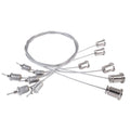 Deko-Light Seilabhängung LED Panel II Set 6 Stk.  Silber