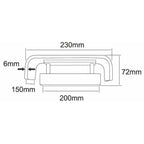 Deko-Light Abdeckung Crateris II+III Aluminium poliert groß  Silber poliert