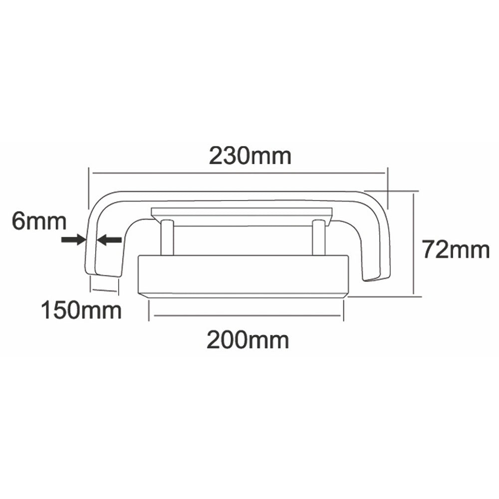 Deko-Light Abdeckung Crateris II+III Aluminium Weiß groß  Weiß lackiert