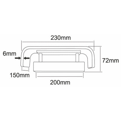 Deko-Light Abdeckung Crateris II+III Aluminium Weiß groß  Weiß lackiert