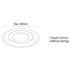 Deko-Light Rahmen für Lesath rund, weiß  Weiß-matt