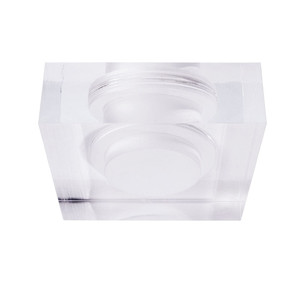 Deko-Light Acrylring quadratisch 90x90mm, COB 68, M58   klar / satiniert