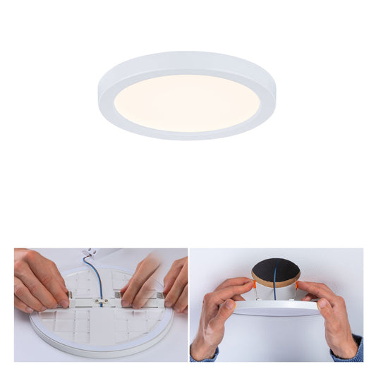 Paulmann EB Panel AREO VariFit IP44 6,5W 3000K 118mm Weiß Kst