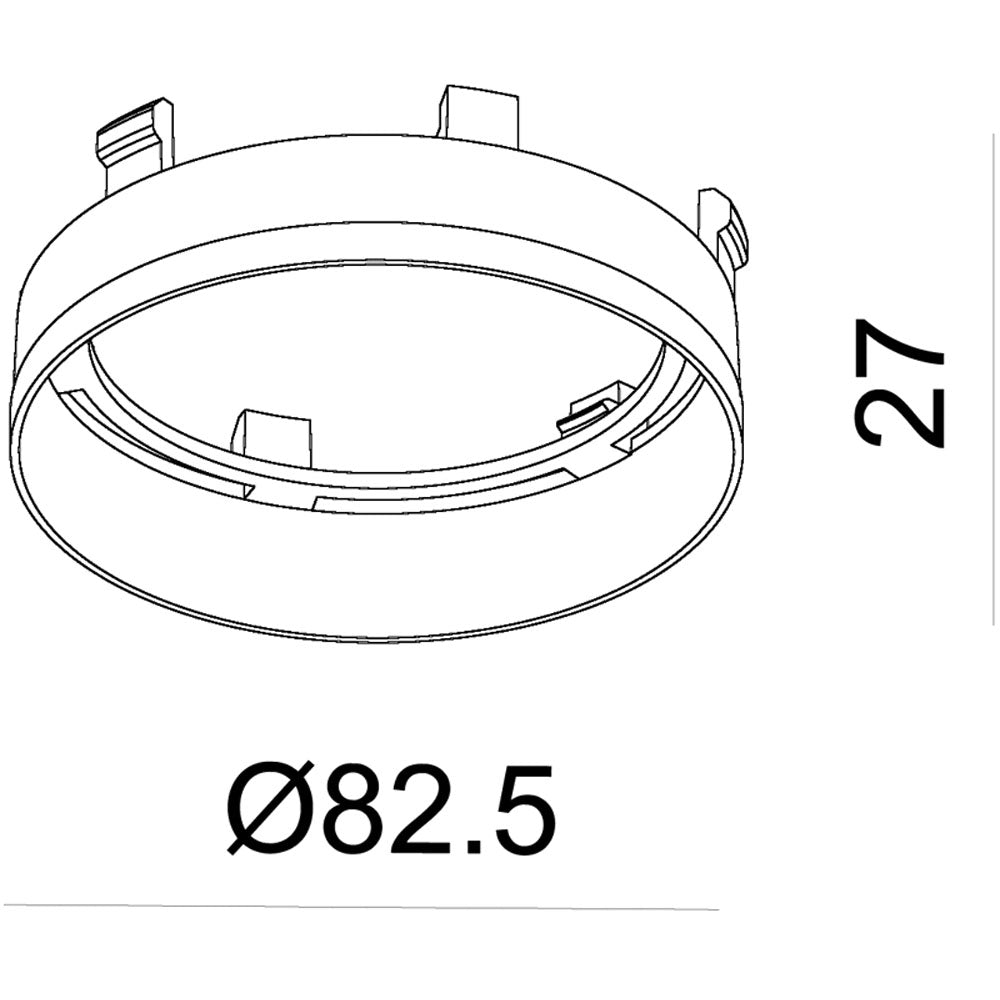 Deko-Light Reflektor Ring Weiß für Serie Nihal  Weiß