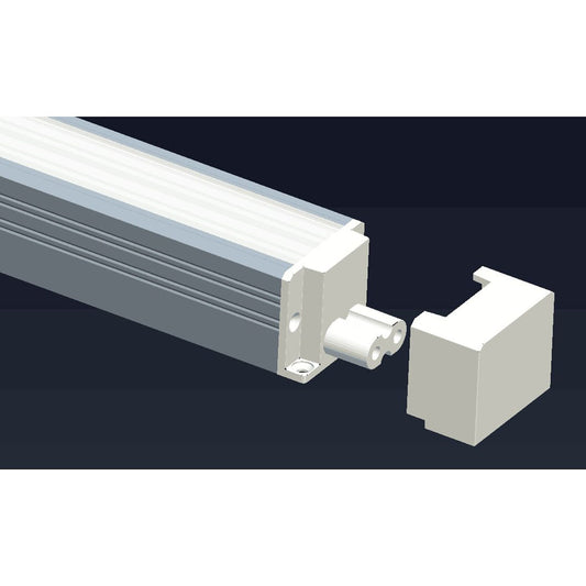 Deko-Light Endkappe für Unterbauleuchte Viereck Form  Weiß