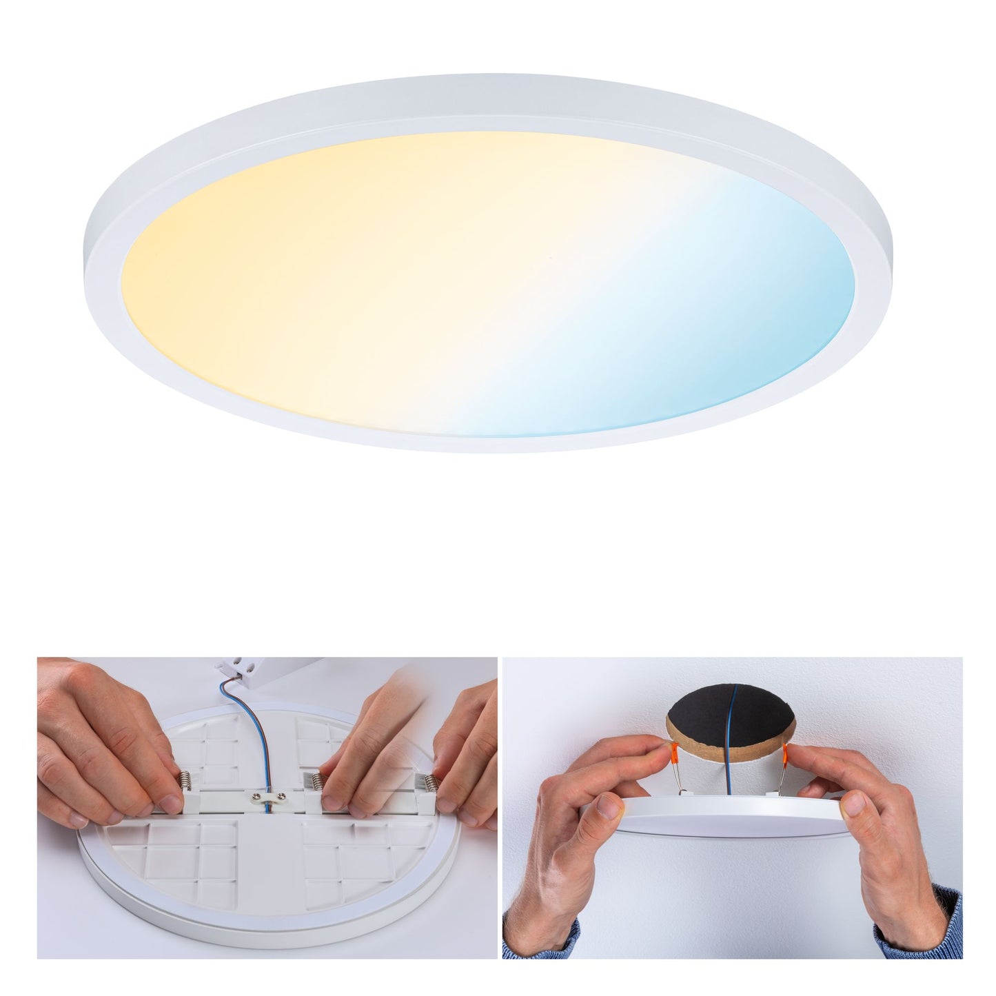 Paulmann EB Panel AREO VariFit IP44 18W TuneW Zigbee 230mm Weiß Kst