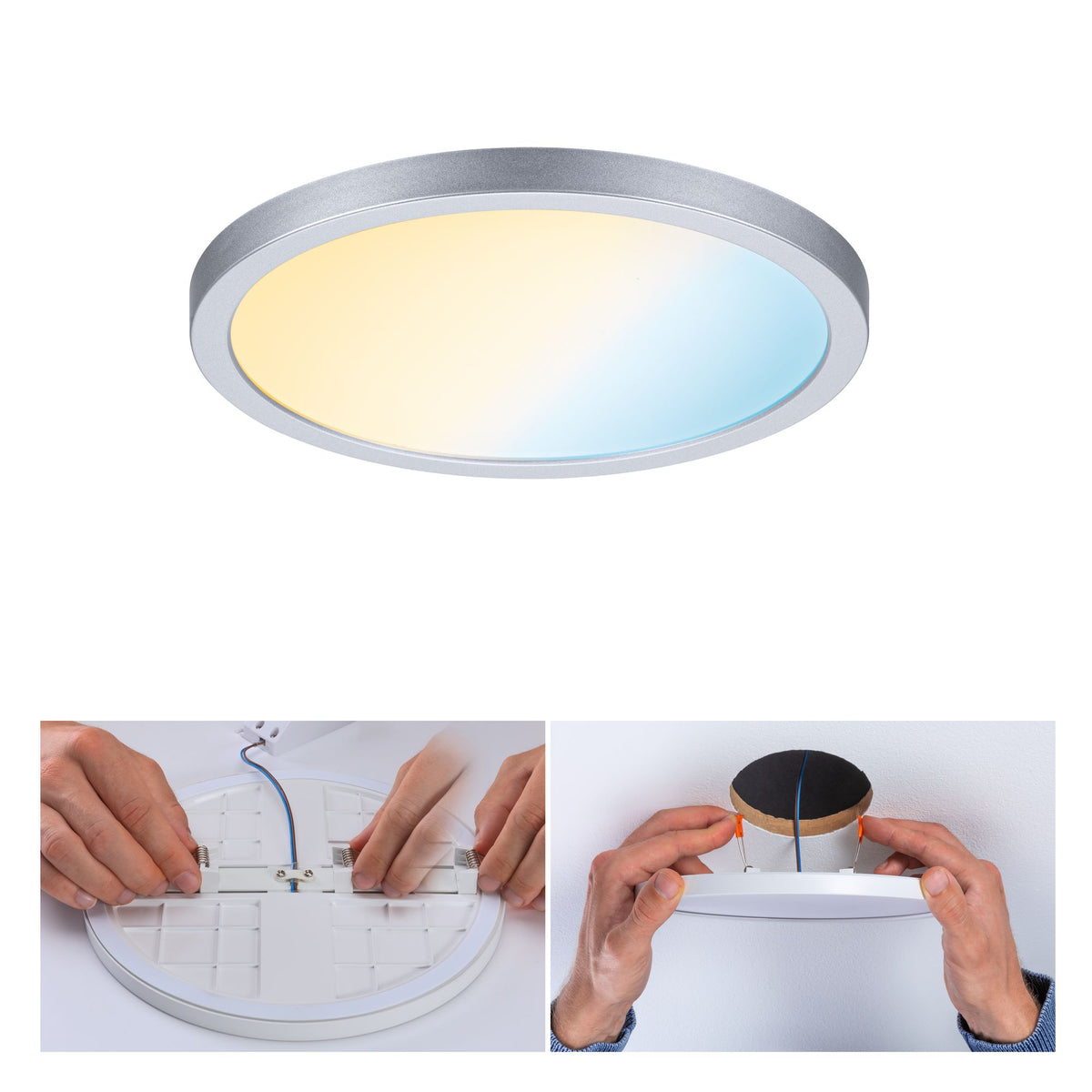 Paulmann EB Panel AREO VariFit IP44 15W TuneW Zigbee 175mm Chrom matt Kst