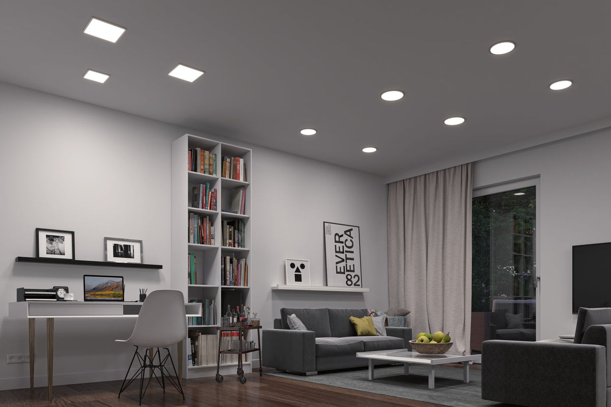 Paulmann EB Panel AREO VariFit IP44 18W TuneW Zigbee 230x230mm Weiß Kst