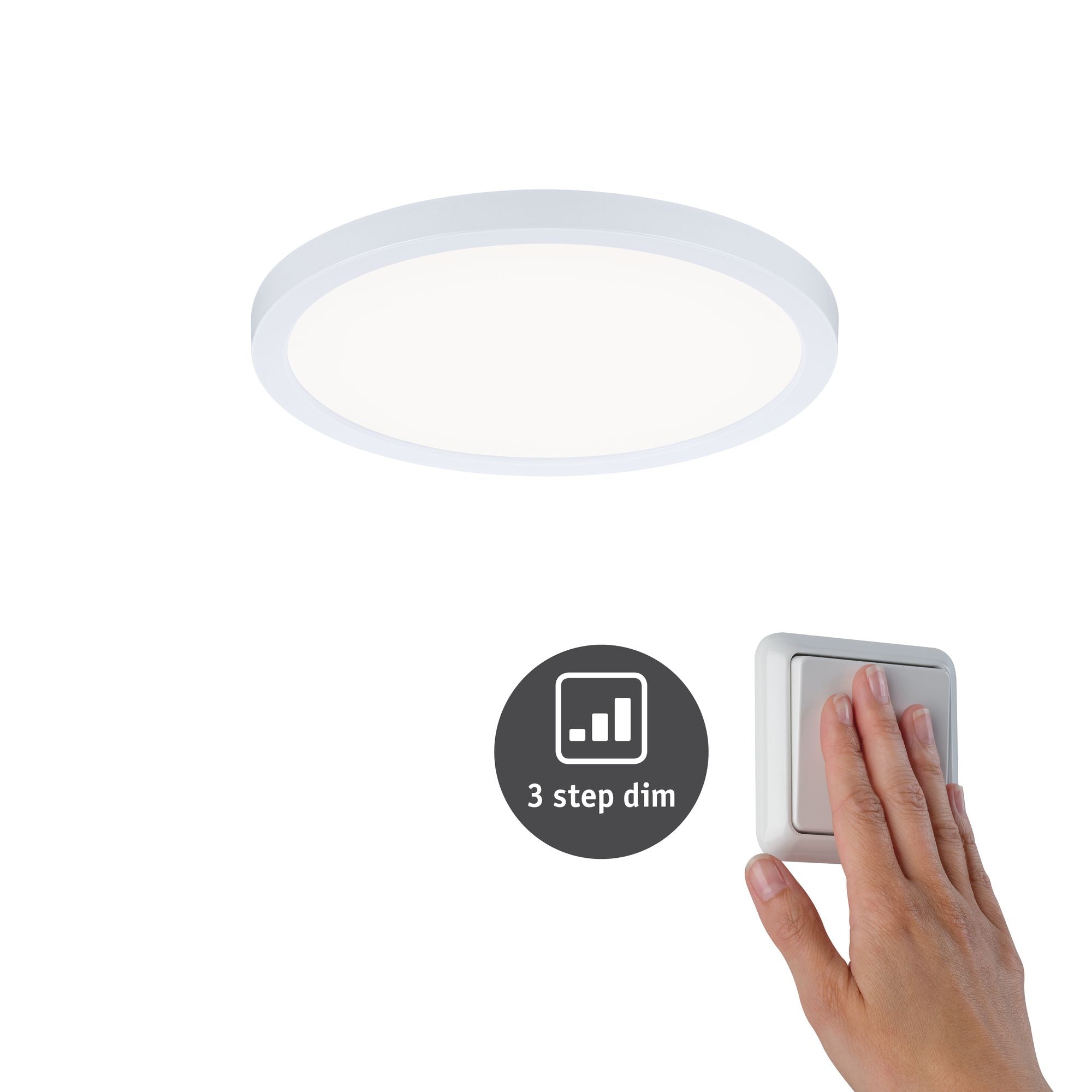 Paulmann EB Panel AREO VariFit IP44 13W 4000K 3Step dim 175mm Weiß Kst