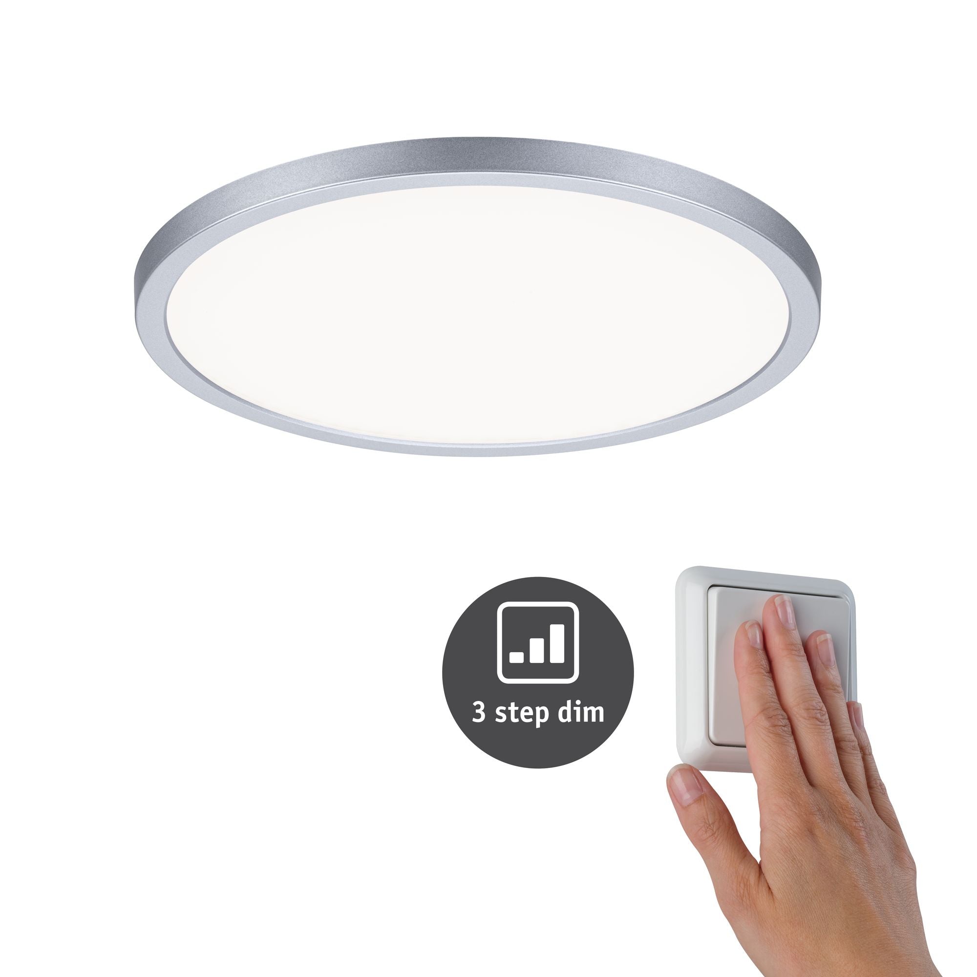 Paulmann EB Panel AREO VariFit IP44 16W 4000K 3Step dim 230mm Chrom matt Kst
