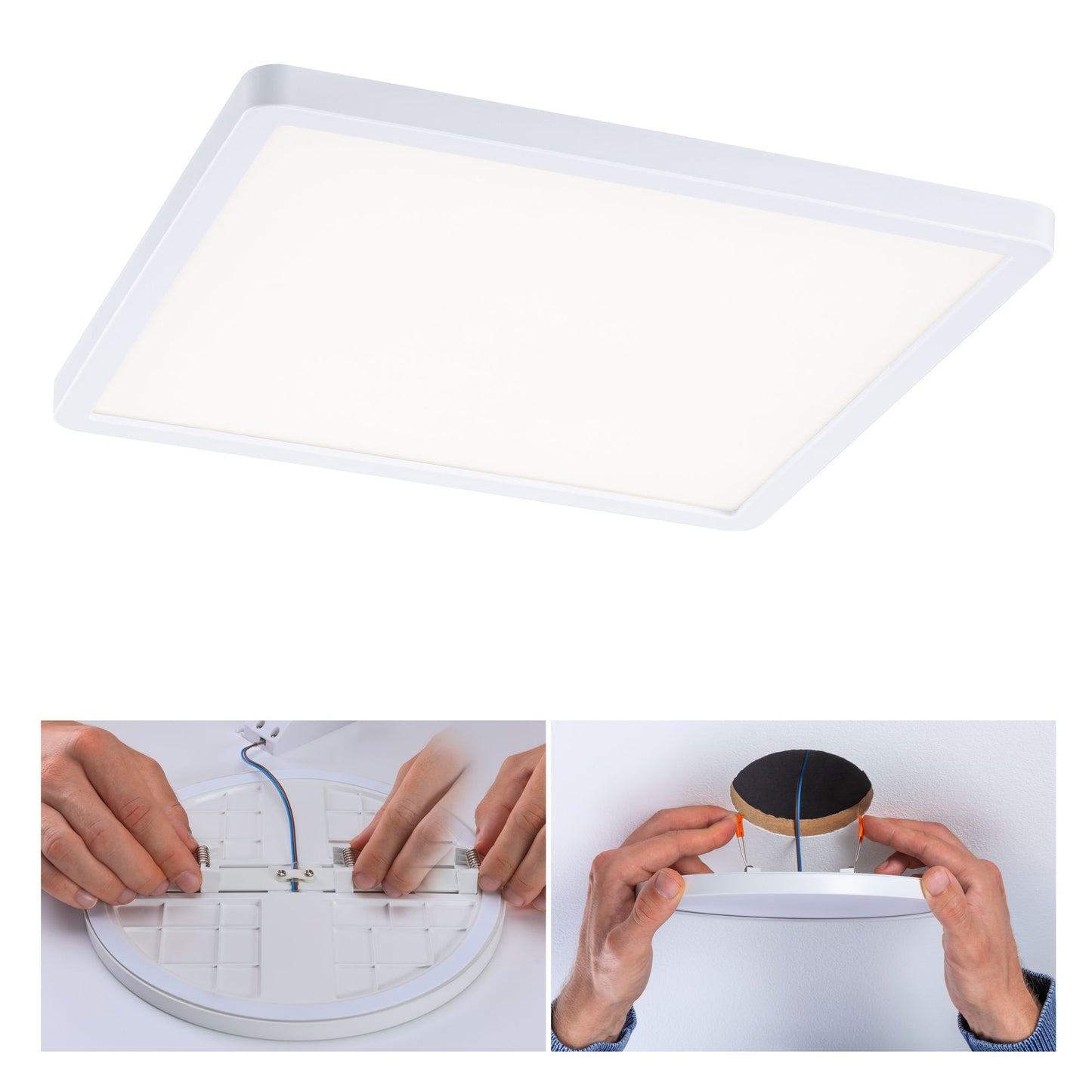 Paulmann EB Panel AREO VariFit IP44 16W 4000K 3Step dim 230x230mm Weiß Kst