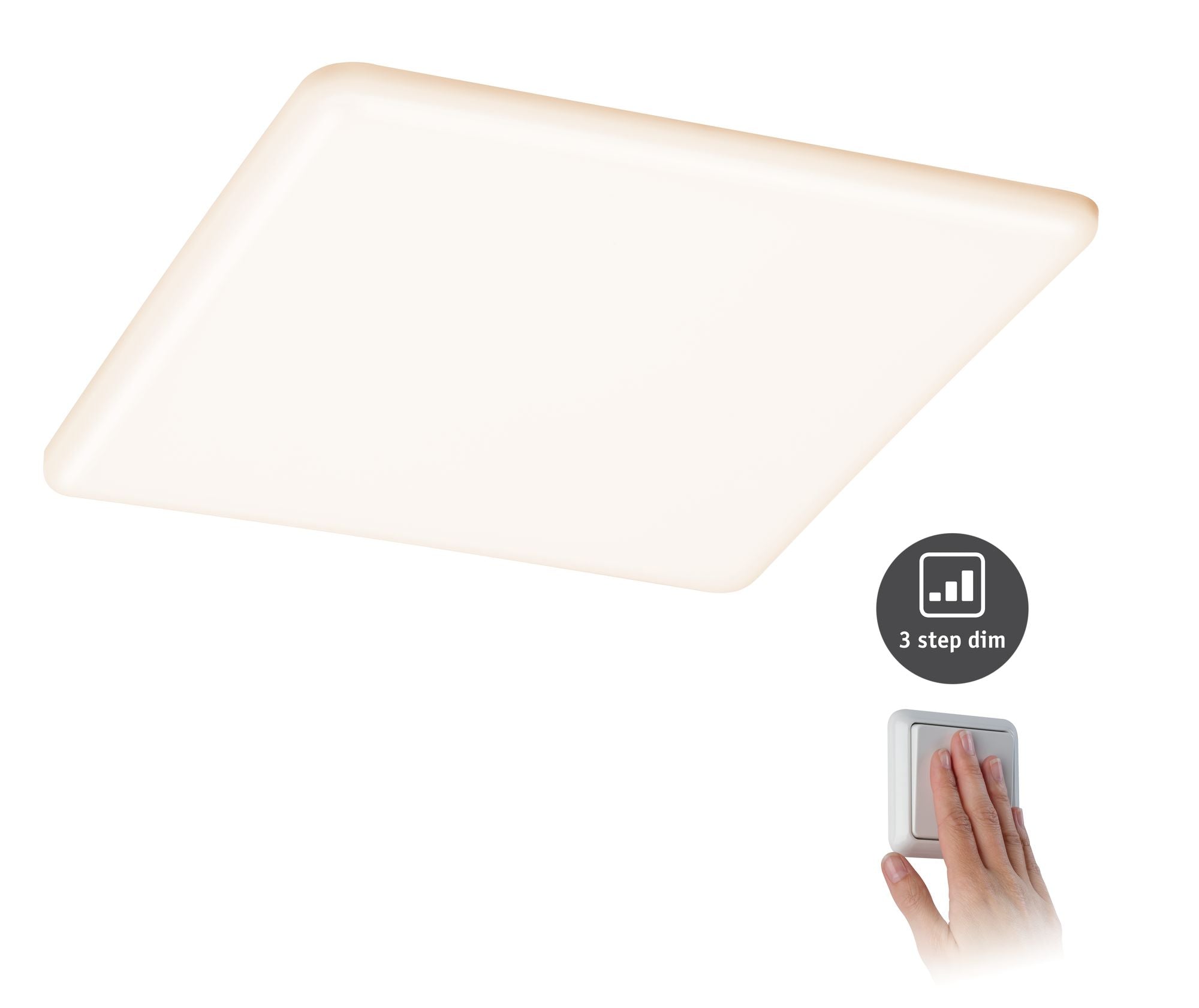 Paulmann EB Panel Veluna VariFit IP44 21W 3000K 3 Step dim 215x215mm Kst