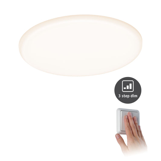Paulmann EB Panel Veluna VariFit IP44 17W 3000K 3 Step dim 185mm Kst
