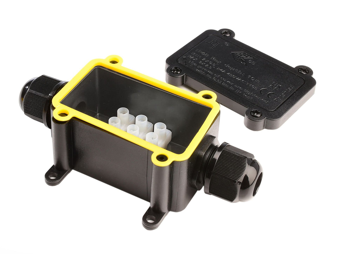 Deko-Light Outdoor 2-fach-Verteiler eckig Kabel 5-12mm, 0.5-2,5mm², 450V AC/24A