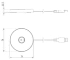 Deko-Light USB-Ladesockel mit USB A ohne Netzgerät für Leuchte Canis Mini