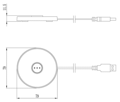 Deko-Light USB-Ladesockel mit USB A ohne Netzgerät für Leuchte Canis Mini