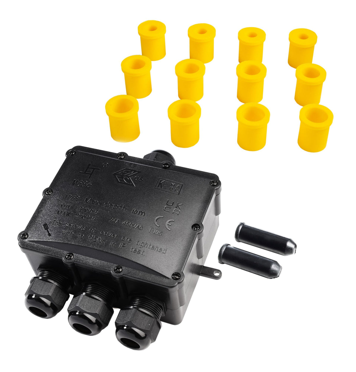 Deko-Light Outdoor Multi-Y 4-fach-Verteiler für 2-4 Kabel 4-14 mm, 0.5-4 mm²