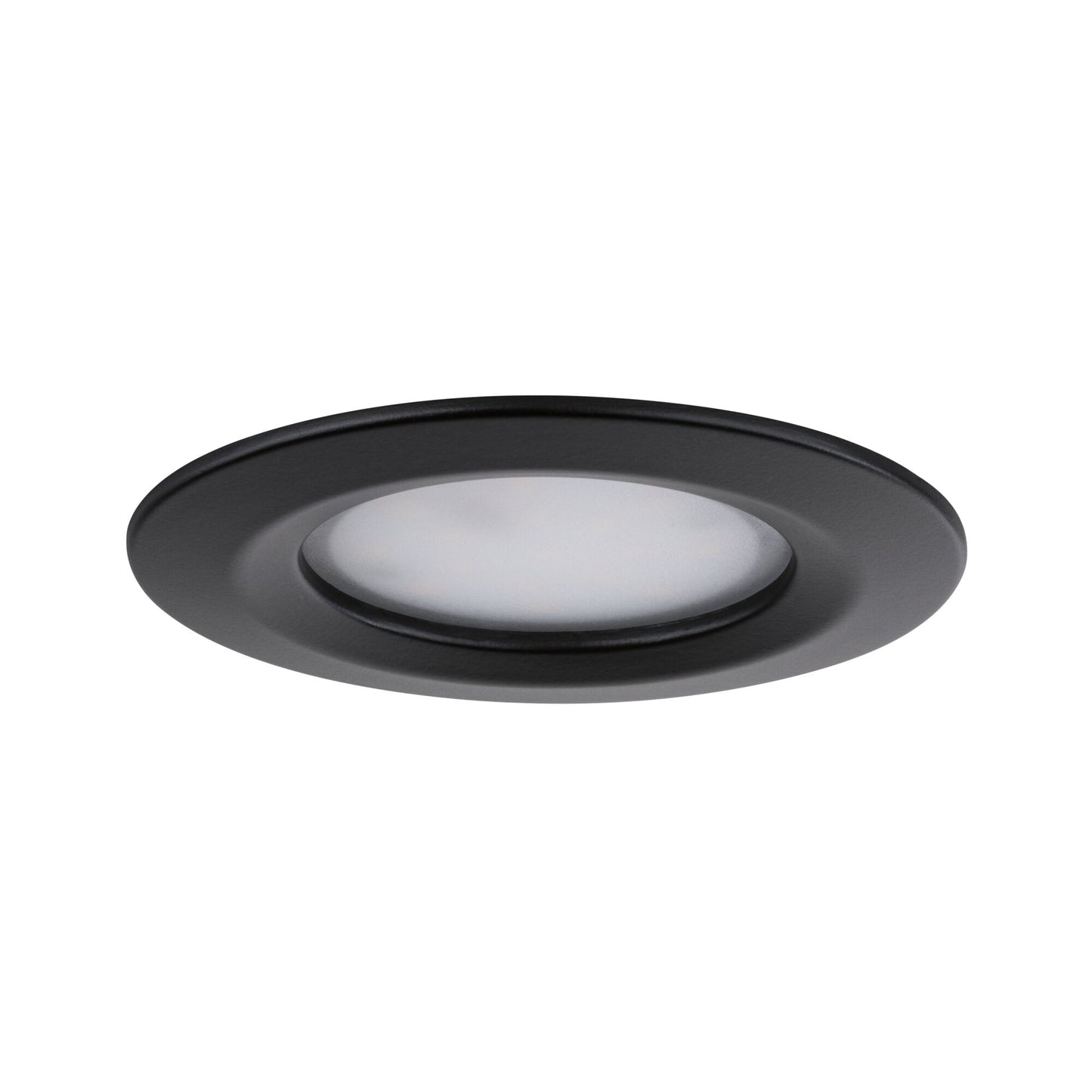 Paulmann LED Einbauleuchte Nova Plus Basisset starr Coin IP44 rund 78mm  Coin 3x6W 3x470lm 230V dimmbar 2700K Schwarz matt