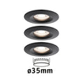 Paulmann LED Einbauleuchte Nova mini starr 3x4W 2.700K Schwarz matt 230V