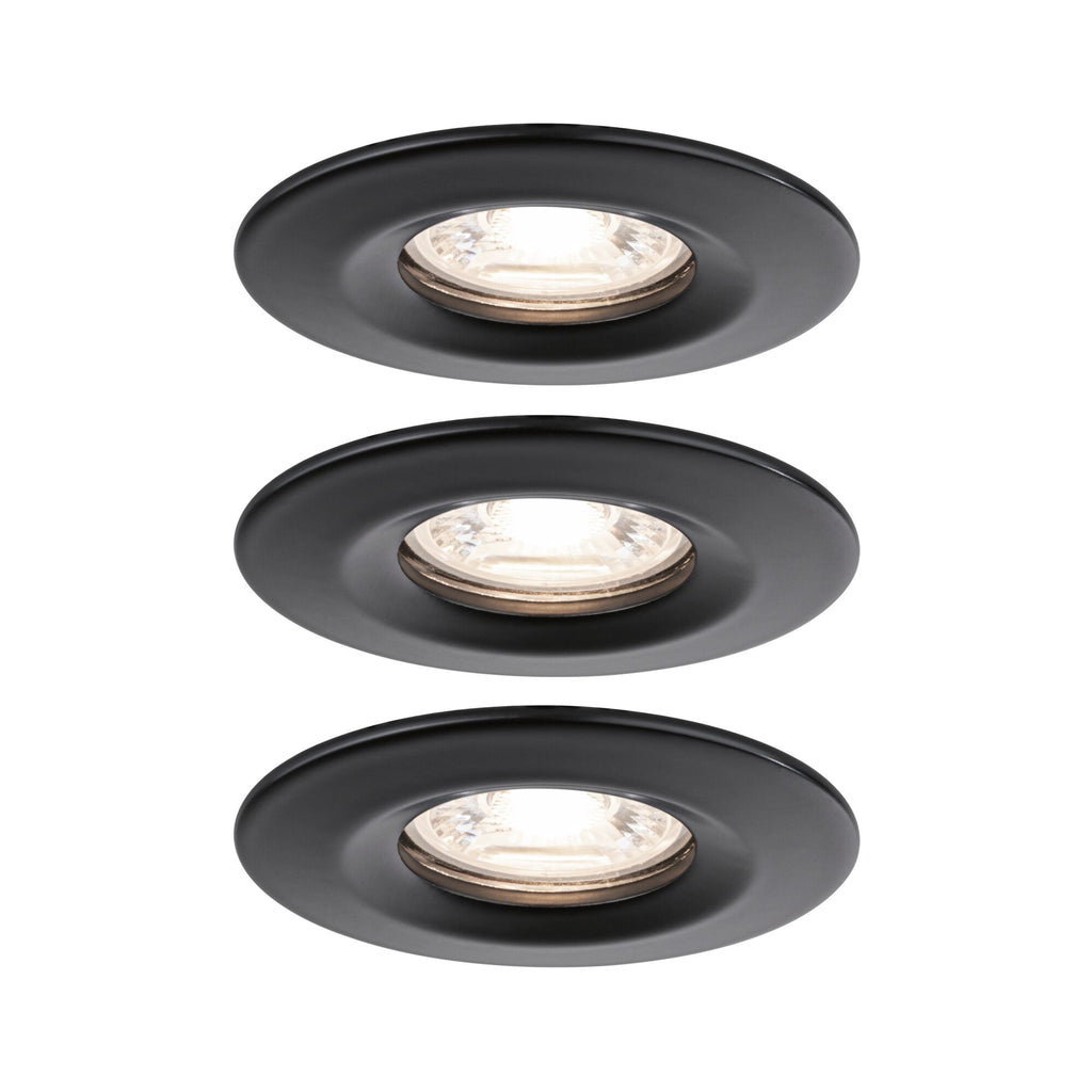 Paulmann LED Einbauleuchte Nova mini starr 3x4W 2.700K Schwarz matt 230V