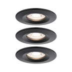 Paulmann LED Einbauleuchte Nova mini starr 3x4W 2.700K Schwarz matt 230V