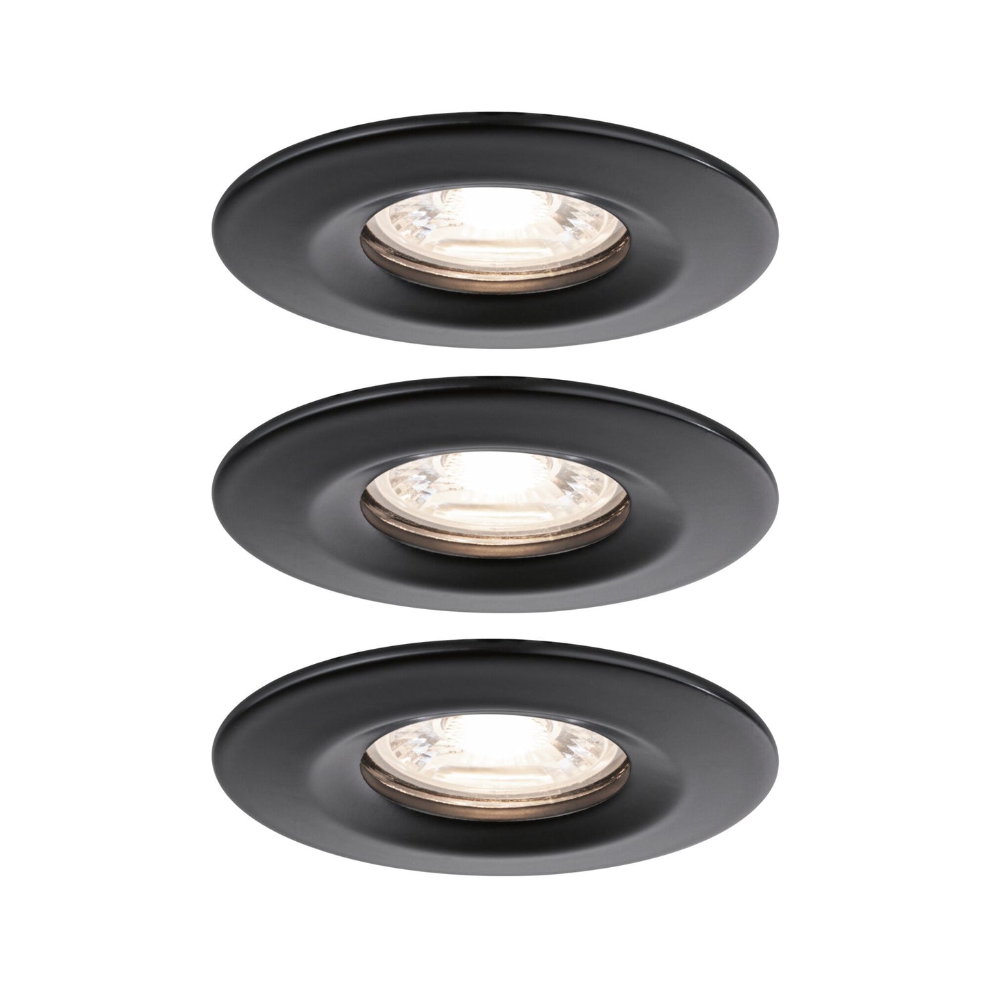 Paulmann LED Einbauleuchte Nova mini starr 3x4W 2.700K Schwarz matt 230V