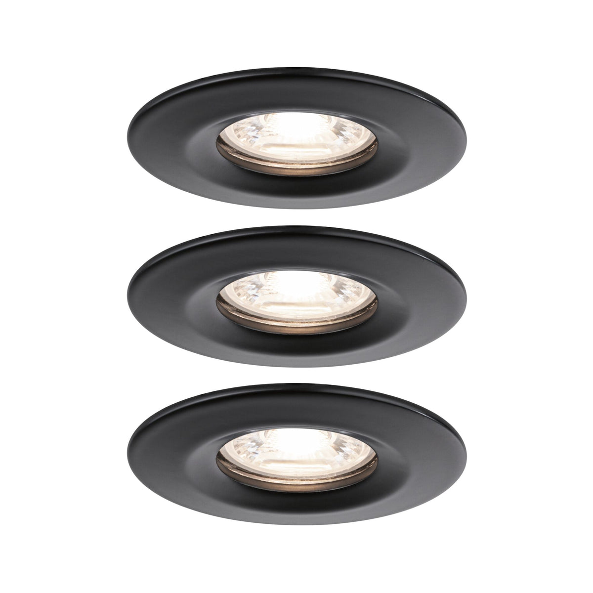 Paulmann LED Einbauleuchte Nova mini starr 3x4W 2.700K Schwarz matt 230V