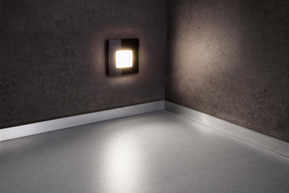 Deko-Light Glas-Abdeckung milchig eckig schwarz für Alwaid