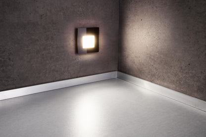 Deko-Light Glas-Abdeckung milchig eckig schwarz für Alwaid