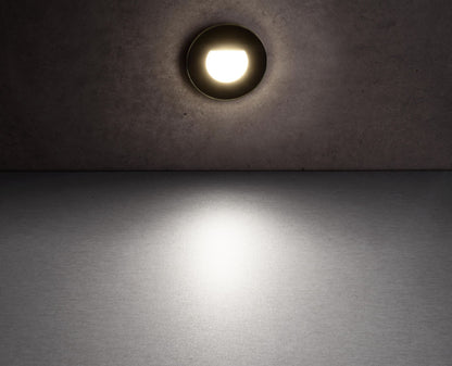 Deko-Light Glas-Abdeckung milchig rund schwarz für Alwaid