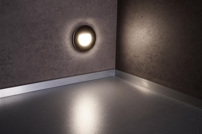 Deko-Light Glas-Abdeckung milchig rund schwarz für Alwaid
