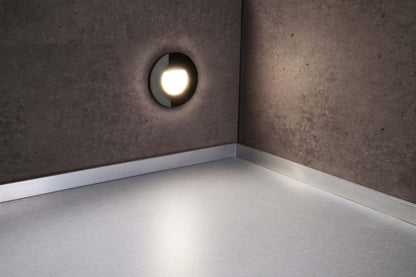 Deko-Light Glas-Abdeckung milchig rund schwarz für Alwaid