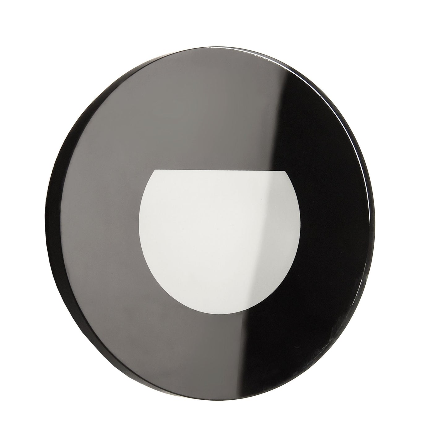Deko-Light Glas-Abdeckung milchig rund schwarz für Alwaid