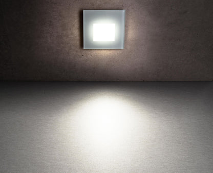 Deko-Light Glas-Abdeckung milchig eckig Hellgrau für Alwaid