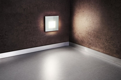 Deko-Light Glas-Abdeckung milchig eckig Hellgrau für Alwaid