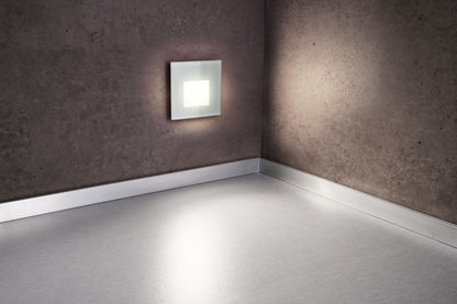 Deko-Light Glas-Abdeckung milchig eckig Hellgrau für Alwaid