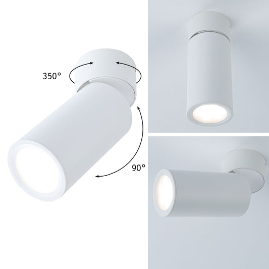 Paulmann LED Deckenleuchte Turnal  Coin 2700K 470lm 230V 6W dimmbar Weiß matt