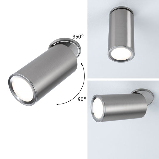 Paulmann LED Einbauleuchte Turnal  rund 60mm 90° Coin 6W 470lm 230V dimmbar 2700K Eisen gebürstet