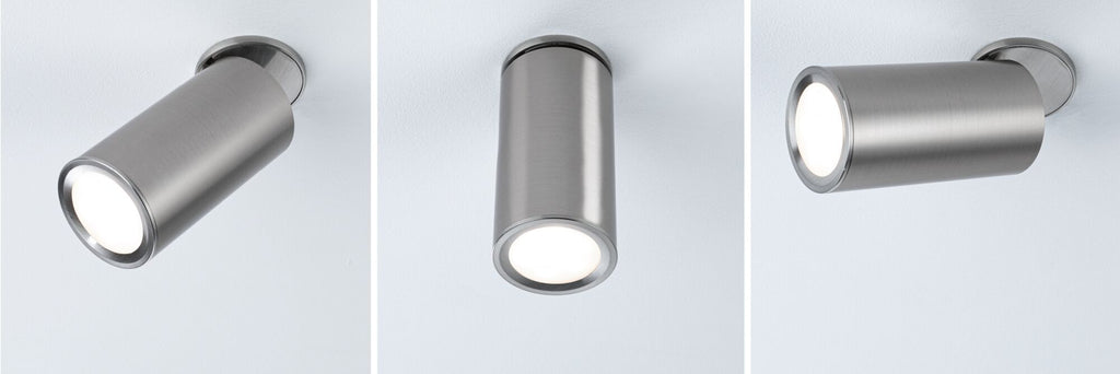 Paulmann LED Einbauleuchte Turnal  rund 60mm 90° Coin 6W 470lm 230V dimmbar 2700K Eisen gebürstet