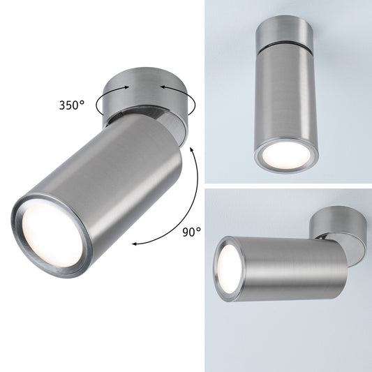 Paulmann LED Deckenleuchte Turnal  Coin 2700K 470lm 230V 6W dimmbar Eisen gebürstet