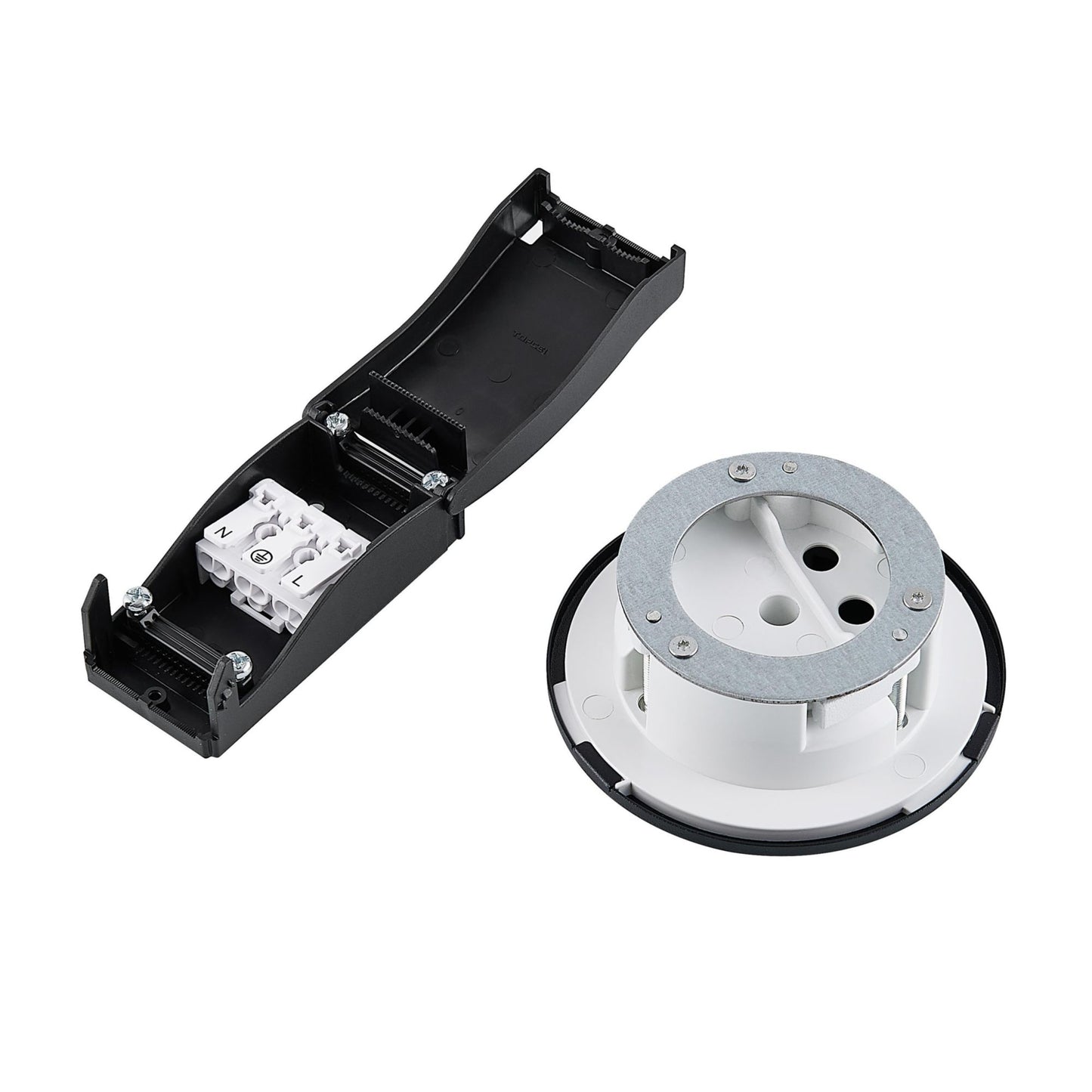 Deko-Light 68 mm Deckeneinbauadapter für Pendelleuchten, schwarz