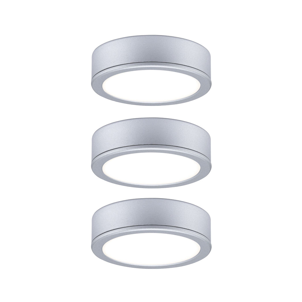 Paulmann LED Unterschrankleuchte Pukk 3x3,5W 65mm 3x210lm 230V rund Chrom matt