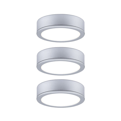 Paulmann LED Unterschrankleuchte Pukk 3x3,5W 65mm 3x210lm 230V rund Chrom matt