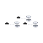 Paulmann LED Unterschrankleuchte Pukk 3x3,5W 65mm 3x210lm 230V rund Chrom matt